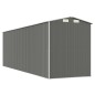 vidaXL Cobertizo de jardín acero galvanizado gris claro 192x606x223 cm vidaXL Cobertizo de jardín acero galvanizado gris claro 192x606x223 cm