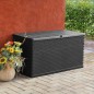 vidaXL Caja de almacenamiento de jardín marrón ratán PP 120x56x63 cm vidaXL Caja de almacenamiento de jardín marrón ratán PP 120x56x63 cm