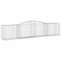 vidaXL Cestas de gaviones 8 uds forma de arco hierro 400x50x80/100 cm vidaXL Cestas de gaviones 8 uds forma de arco hierro 400x50x80/100 cm