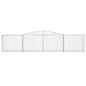 vidaXL Cestas de gaviones 8 uds forma de arco hierro 400x50x80/100 cm vidaXL Cestas de gaviones 8 uds forma de arco hierro 400x50x80/100 cm