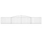 vidaXL Cestas de gaviones 20 uds forma de arco hierro 400x50x60/80 cm vidaXL Cestas de gaviones 20 uds forma de arco hierro 400x50x60/80 cm