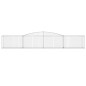 vidaXL Cestas de gaviones 9 uds forma de arco hierro 400x50x60/80 cm vidaXL Cestas de gaviones 9 uds forma de arco hierro 400x50x60/80 cm