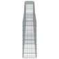 vidaXL Cestas de gaviones 2 uds forma de arco hierro 400x30x80/100 cm vidaXL Cestas de gaviones 2 uds forma de arco hierro 400x30x80/100 cm