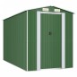 vidaXL Cobertizo de jardín acero galvanizado verde 192x357x223 cm vidaXL Cobertizo de jardín acero galvanizado verde 192x357x223 cm