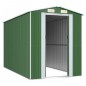 vidaXL Cobertizo de jardín acero galvanizado verde 192x357x223 cm vidaXL Cobertizo de jardín acero galvanizado verde 192x357x223 cm