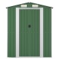 vidaXL Cobertizo de jardín acero galvanizado verde 192x357x223 cm vidaXL Cobertizo de jardín acero galvanizado verde 192x357x223 cm
