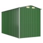 vidaXL Cobertizo de jardín acero galvanizado verde 192x357x223 cm vidaXL Cobertizo de jardín acero galvanizado verde 192x357x223 cm