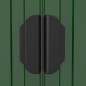 vidaXL Cobertizo de jardín acero galvanizado verde 192x357x223 cm vidaXL Cobertizo de jardín acero galvanizado verde 192x357x223 cm