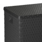 vidaXL Caja de almacenamiento de jardín marrón ratán PP 120x56x63 cm vidaXL Caja de almacenamiento de jardín marrón ratán PP 120x56x63 cm