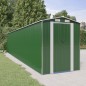 vidaXL Cobertizo de jardín acero galvanizado verde 192x938x223 cm vidaXL Cobertizo de jardín acero galvanizado verde 192x938x223 cm
