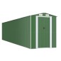 vidaXL Cobertizo de jardín acero galvanizado verde 192x938x223 cm vidaXL Cobertizo de jardín acero galvanizado verde 192x938x223 cm