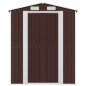 vidaXL Cobertizo jardín acero galvanizado marrón oscuro 192x191x223 cm vidaXL Cobertizo jardín acero galvanizado marrón oscuro 192x191x223 cm