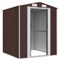 vidaXL Cobertizo jardín acero galvanizado marrón oscuro 192x191x223 cm vidaXL Cobertizo jardín acero galvanizado marrón oscuro 192x191x223 cm