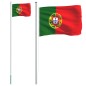 vidaXL Mástil y bandera de Portugal aluminio 6,23 m vidaXL Mástil y bandera de Portugal aluminio 6,23 m