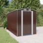 vidaXL Cobertizo jardín acero galvanizado marrón oscuro 192x357x223 cm vidaXL Cobertizo jardín acero galvanizado marrón oscuro 192x357x223 cm