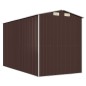 vidaXL Cobertizo jardín acero galvanizado marrón oscuro 192x357x223 cm vidaXL Cobertizo jardín acero galvanizado marrón oscuro 192x357x223 cm