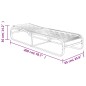 vidaXL Tumbonas con mesa 2 unidades textilene y aluminio