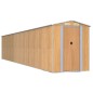 vidaXL Cobertizo jardín acero galvanizado marrón claro 192x1021x223 cm vidaXL Cobertizo jardín acero galvanizado marrón claro 192x1021x223 cm
