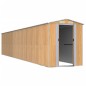 vidaXL Cobertizo jardín acero galvanizado marrón claro 192x1021x223 cm vidaXL Cobertizo jardín acero galvanizado marrón claro 192x1021x223 cm