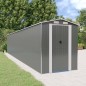 vidaXL Cobertizo de jardín acero galvanizado gris claro 192x1021x223cm vidaXL Cobertizo de jardín acero galvanizado gris claro 192x1021x223cm