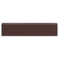 vidaXL Cobertizo jardín acero galvanizado marrón oscuro 192x938x223 cm