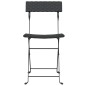 vidaXL Sillas cafetería plegables 6 uds acero y ratán sintético negro vidaXL Sillas cafetería plegables 6 uds acero y ratán sintético negro