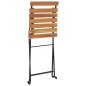vidaXL Sillas cafetería plegables 8 uds acero y madera maciza de teca vidaXL Sillas cafetería plegables 8 uds acero y madera maciza de teca