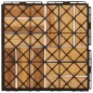 vidaXL Baldosas de terraza 30 uds madera maciza teca 30x30 cm vidaXL Baldosas de terraza 30 uds madera maciza teca 30x30 cm