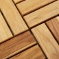 vidaXL Baldosas de terraza 30 uds madera maciza teca 30x30 cm vidaXL Baldosas de terraza 30 uds madera maciza teca 30x30 cm