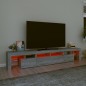 vidaXL Mueble de TV con luces LED gris Sonoma 230x36,5x40 cm vidaXL Mueble de TV con luces LED gris Sonoma 230x36,5x40 cm