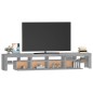 vidaXL Mueble de TV con luces LED gris Sonoma 230x36,5x40 cm vidaXL Mueble de TV con luces LED gris Sonoma 230x36,5x40 cm