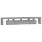 vidaXL Mueble de TV con luces LED gris Sonoma 230x36,5x40 cm vidaXL Mueble de TV con luces LED gris Sonoma 230x36,5x40 cm