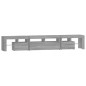 vidaXL Mueble de TV con luces LED gris Sonoma 230x36,5x40 cm vidaXL Mueble de TV con luces LED gris Sonoma 230x36,5x40 cm