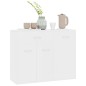 vidaXL Aparador de madera contrachapada blanco 88x30x70 cm vidaXL Aparador de madera contrachapada blanco 88x30x70 cm