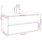 vidaXL Mueble de baño con lavabo madera contrachapada roble ahumado vidaXL Mueble de baño con lavabo madera contrachapada roble ahumado