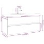 vidaXL Mueble de baño con lavabo madera contrachapada gris Sonoma vidaXL Mueble de baño con lavabo madera contrachapada gris Sonoma