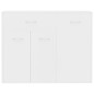 vidaXL Aparador de madera contrachapada blanco 88x30x70 cm vidaXL Aparador de madera contrachapada blanco 88x30x70 cm