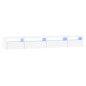 vidaXL Mueble de TV con luces LED blanco 270x35x40 cm