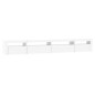 vidaXL Mueble de TV con luces LED blanco 270x35x40 cm