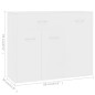 vidaXL Aparador de madera contrachapada blanco 88x30x70 cm vidaXL Aparador de madera contrachapada blanco 88x30x70 cm