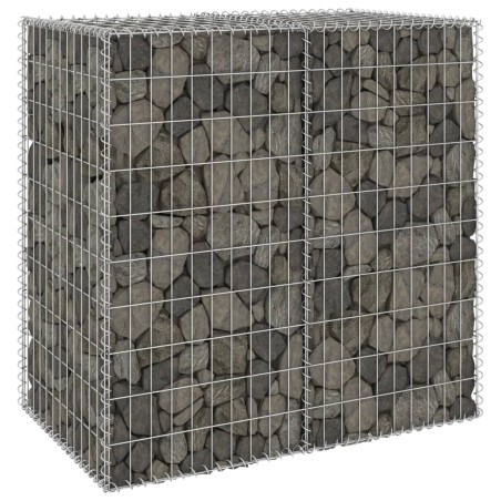 vidaXL Muro de gaviones con cubiertas acero galvanizado 100x60x100 cm
