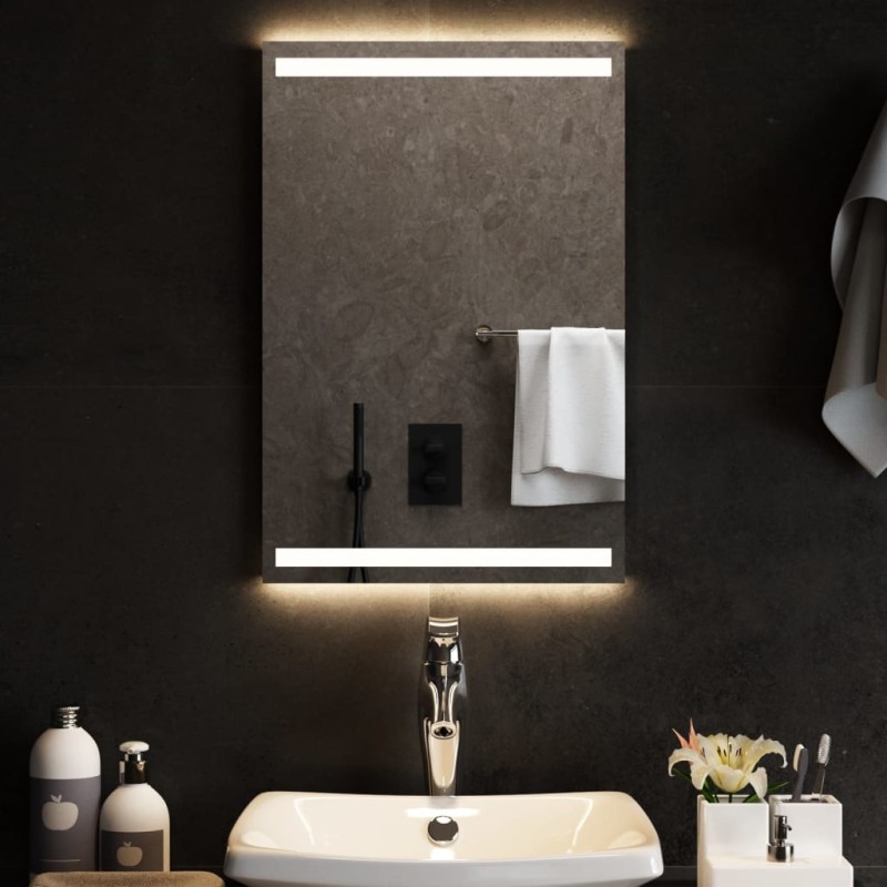 vidaXL Espejo de baño con LED 40x60 cm vidaXL Espejo de baño con LED 40x60 cm