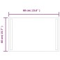 vidaXL Espejo de baño con LED 40x60 cm vidaXL Espejo de baño con LED 40x60 cm