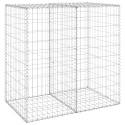 vidaXL Muro de gaviones con cubiertas acero galvanizado 100x60x100 cm
