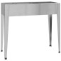vidaXL Jardineras 2 unidades acero galvanizado