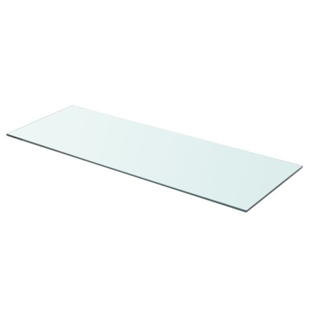 vidaXL Panel de estante vidrio claro 80x30 cm