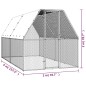 vidaXL Jaula gallinero de exterior de acero galvanizado 2x4x2 m vidaXL Jaula gallinero de exterior de acero galvanizado 2x4x2 m