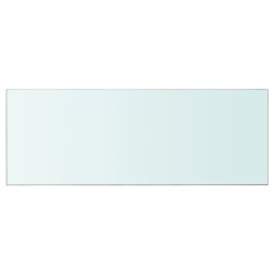 vidaXL Panel de estante vidrio claro 80x30 cm