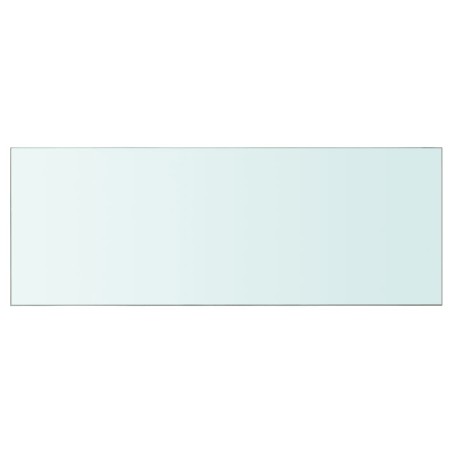 vidaXL Panel de estante vidrio claro 80x30 cm