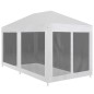 vidaXL Carpa de celebraciones con 6 paredes de malla 6x3 m